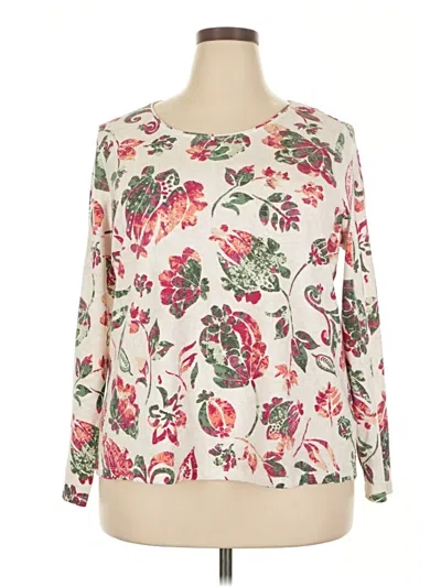 Pre-owned Style & Co Long Sleeve T-shirt In White