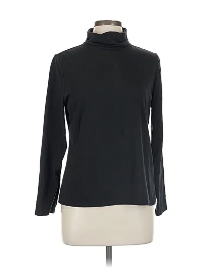 Pre-owned Style & Co Long Sleeve Turtleneck In Black
