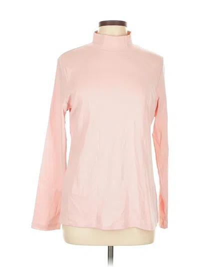 Pre-owned Style & Co Long Sleeve Turtleneck In Pink