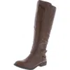 Style & Co Madixe Womens Faux Leather Knee High Riding Boots In Green