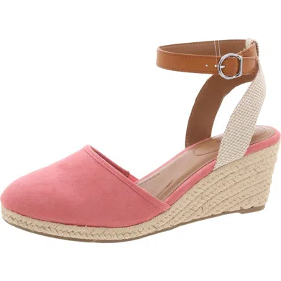 Style & Co Mailena Womens Open Back Suede Espadrille Heels In Multi