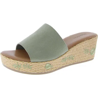 Style & Co Meadoww Womens Open Toe Wedge Platform Sandals In Multi