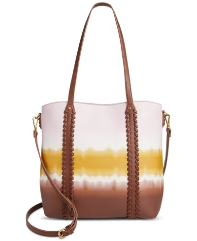 Style & Co Medium Printed Tote, Created For Macy's In Dye Block