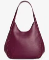 Style & Co Medium Studded Four Poster Tote Bag, Macy's Exclusive In Burgundy