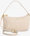 Style & Co Medium Zippered Shoulder Bag, Exclusively At Macy's In Alabaster