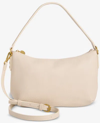 Style & Co Medium Zippered Shoulder Bag, Exclusively At Macy's In Alabaster