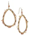 STYLE & CO MIXED BEAD OPEN DROP STATEMENT EARRINGS, CREATED FOR MACY'S