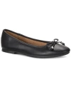 Style & Co Women's Monaee Bow Slip-on Ballet Flats, Created For Macy's In Black