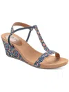 STYLE & CO MULAN WOMENS T-STRAP MAN MADE WEDGE SANDALS