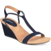 Style & Co Mulan Womens T-strap Sandals In Blue