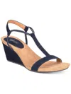 Style & Co Mulan Wedge Sandals, Created For Macy's Women's Shoes In Blue