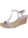 Style & Co Mulan Womens Wedge Sandals In Purple
