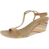 Style & Co Mulanf Womens Faux Suede Slip On Wedge Sandals In Multi