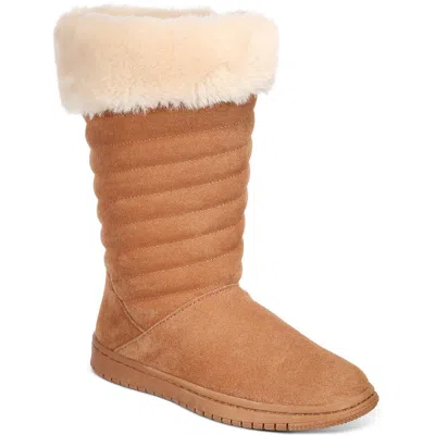 Style & Co Novaa Womens Suede Cold Weather Winter & Snow Boots In Pink