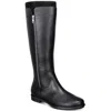 Style & Co Olliee Womens Faux Leather Tall Knee-high Boots In Black