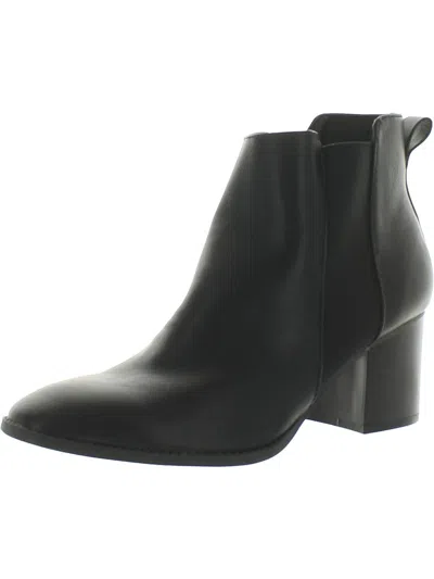 Style & Co Oraap Womens Manmade Ankle Boots In Black