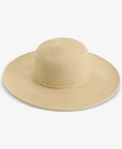Style & Co Packable Paper Braid Floppy Hat, Macy's Exclusive In Neutral