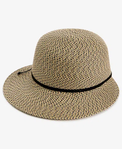 Style & Co Packable Paper Braid Framer Hat, Macy's Exclusive In Brown