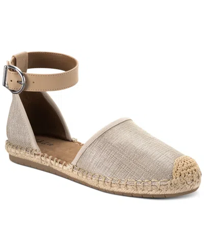 Style & Co Women's Paminaa Flat Sandals, Created For Macys In Shine Canvas