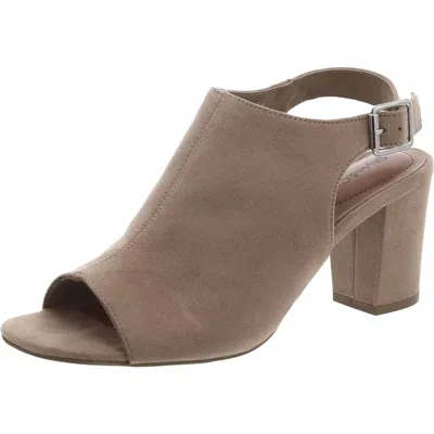 Style & Co Pascaal Womens Faux Suede Peep Toe Shooties In Multi