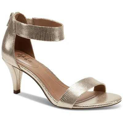 Style & Co Paycee Womens Dress Sandals In Gold