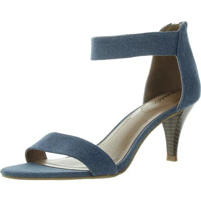Style & Co Paycee Womens Laceless Denim Heels In Multi