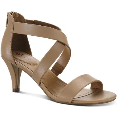 Style & Co Paysonn Womens Padded Insole Zipper Heel Sandals In Multi