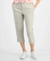 STYLE & CO PETITE PULL ON COMFORT CAPRI PANTS, CREATED FOR MACY'S