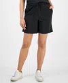 Style & Co Petite French Terry Pull-on Shorts, Exclusively At Macy's