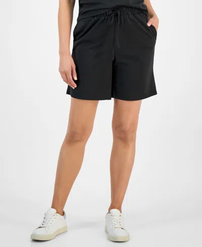 Style & Co Petite French Terry Pull-on Shorts, Exclusively At Macy's