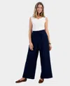 STYLE & CO PETITE GAUZE WIDE-LEG PULL-ON PANTS, CREATED FOR MACY'S