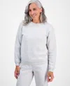Style & Co Petite Heathered Crewneck Sweatshirt, Macy's Exclusive