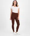 Style & Co Petite High-rise Basic Leggings, Created For Macy's In Grand Brown