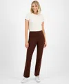 Style & Co Petite High-rise Bootcut Leggings, Created For Macy's In Grand Brown