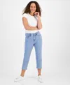 Style & Co Petite High-rise Cropped Straight-leg Jeans, Exclusively At Macy's In Medium Wash