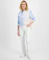 Style & Co Petite High-rise Natural Straight-leg Jeans, Petite & Petite Short, Created For Macy's
