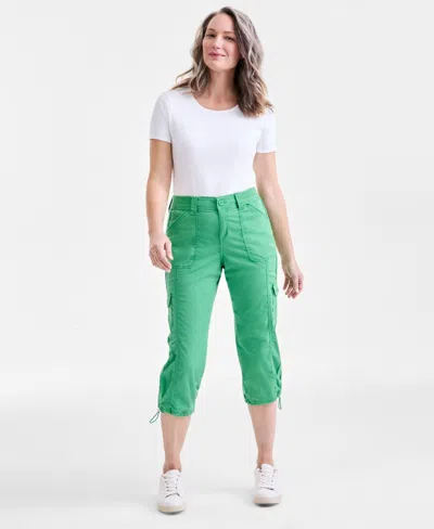 Style & Co Women's Cargo Capri Pants, Regular & Petite, Created For Macy's In Hampton Green