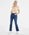 STYLE & CO PETITE MID-RISE CURVY BOOTCUT JEANS, CREATED FOR MACY'S