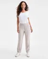 Style & Co Women's Mid-rise Pull On Straight-leg Ankle Pants, Created For Macy's In White
