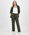 Style & Co Petite Mid-rise Pull-on Pants, Petite & Petite Short, Created For Macy's In Green