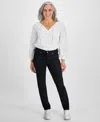 Style & Co Women's Slim-leg Jeans In Regular And Short Lengths, Created For Macy's In Deep Black