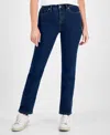 Style & Co Women's Mid-rise Straight-leg Denim Jeans, Exclusively At Macy's In Blue
