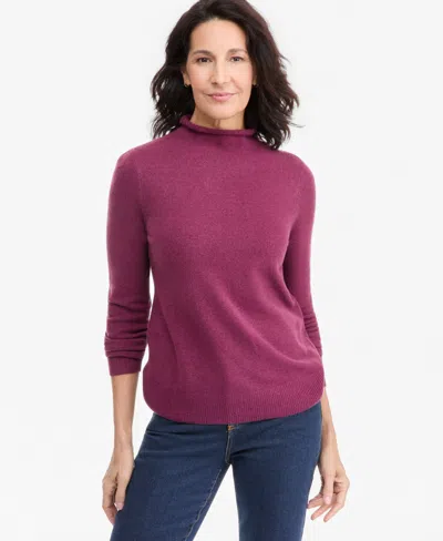 Style & Co Petite Mock Neck Sweater, Macy's Exclusive In New Brickberry