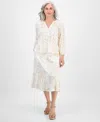 Style & Co Petite Morning Glories Tiered Eyelet Skirt, Exclusively At Macy's In White
