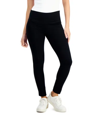 Style & Co Petite Ponte-knit Mid-rise Pants, Petite & Petite Short, Created For Macy's