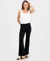 Style & Co Petite Pull-on Shaping High-rise Bootcut Jeans, Macy's Exclusive In Black