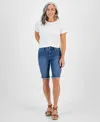 Style & Co Petite Raw-edge Denim Bermuda Shorts, Created For Macy's In The End