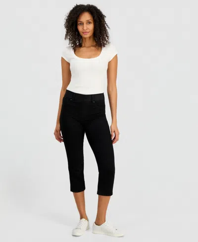 Style & Co Petite Slim Fit High-rise Capri Jeans, Macy's Exclusive In White