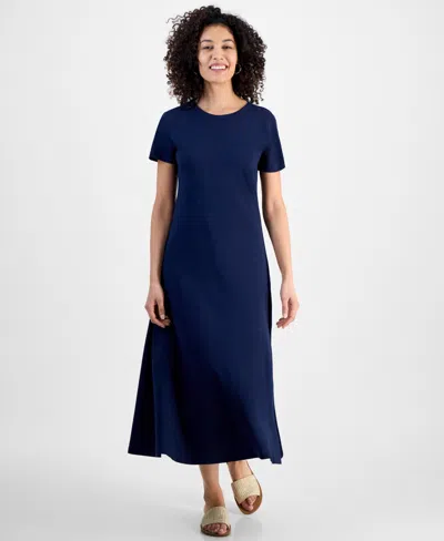 Style & Co Petite T-shirt Maxi Dress, Exclusively At Macy's In Industrial