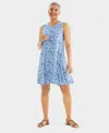 STYLE & CO PETITE WINDY LEAVES FLIP-FLOP DRESS, CREATED FOR MACY'S